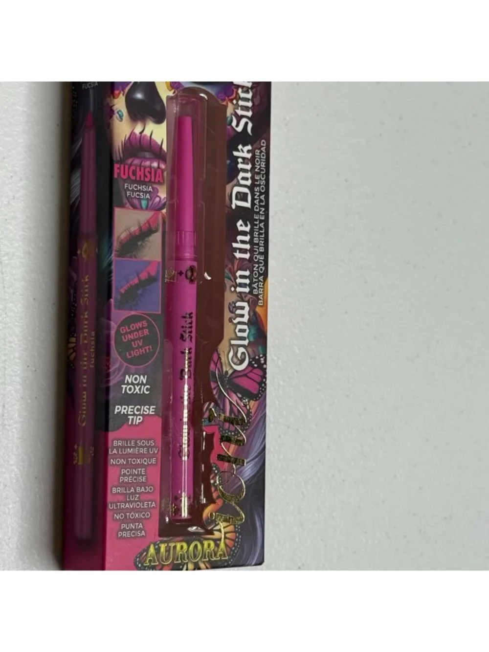 Ioni Dia de los Muertos Glow in Dark Green Eyeliner New Halloween Makeup